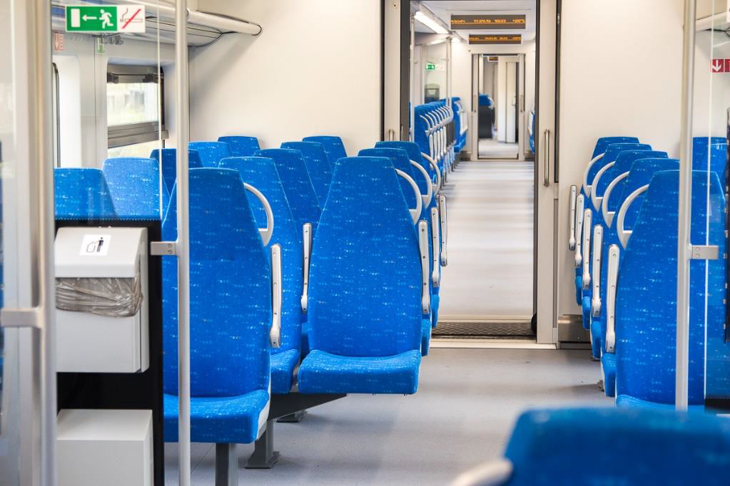 Railway passenger interior