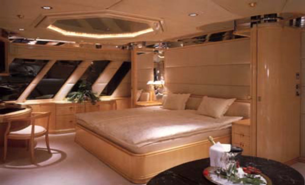 Yacht cabin interior