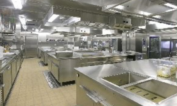 On-board catering area