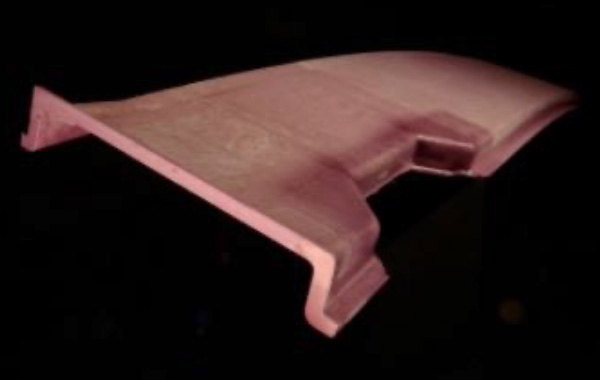 Recore shaped phenolic composite component for ducts and interiors